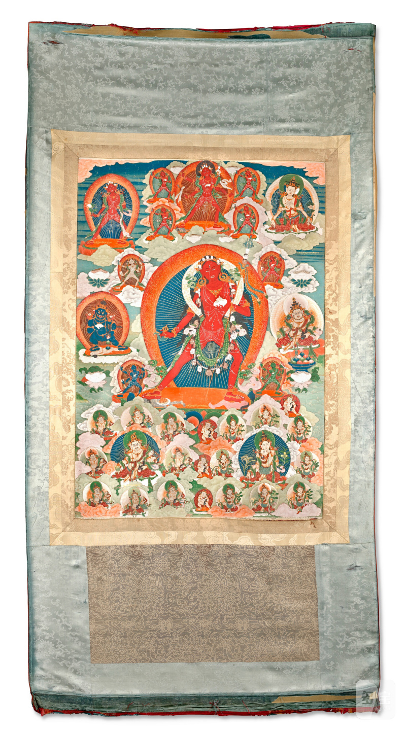 THANGKA REPRÉSENTANT VAJRAVARAHI  BHOUTAN, XVIIIE-XIXE SIÈCLE - 图8